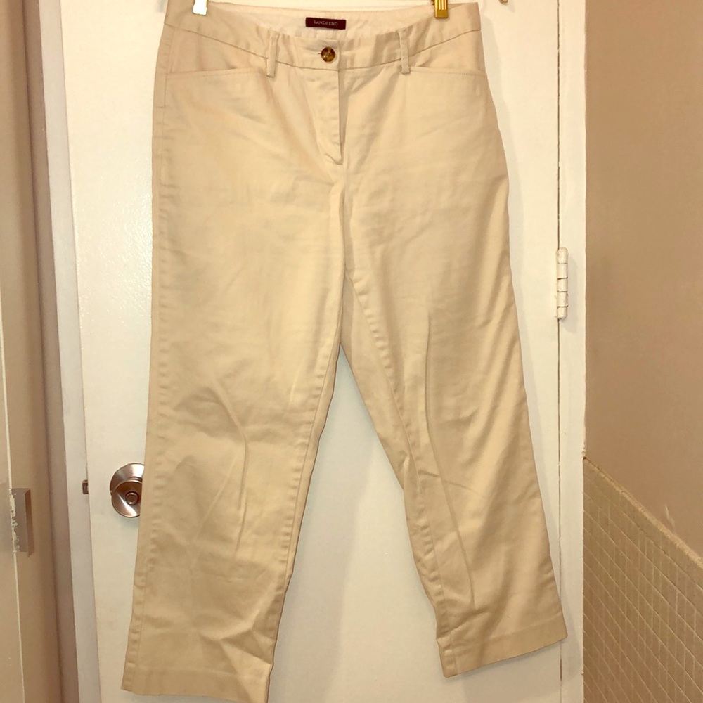 Lands’ End women’s size 8 straight leg chinos